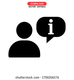 information icon or logo isolated sign symbol vector illustration - high quality black style vector icons

