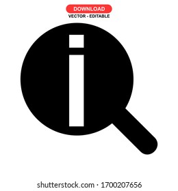 information icon or logo isolated sign symbol vector illustration - high quality black style vector icons
