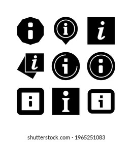 Information icon or logo isolated sign symbol vector illustration - Collection of high quality black style vector icons

