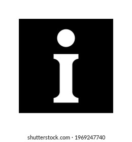 Information icon or logo isolated sign symbol vector illustration - high quality black style vector icons
