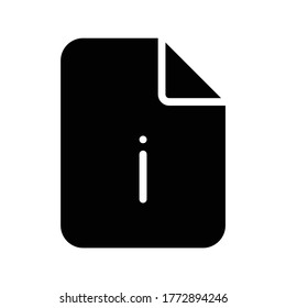 Information Icon Logo Template Design
