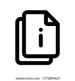 Information Icon Logo Template Design
