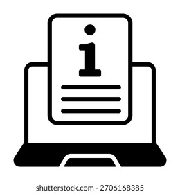 Icono de información Ilustración vectorial de estilo mixto