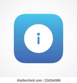 Information icon on rounded button