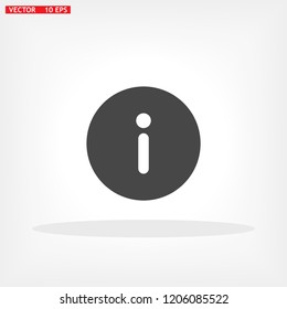 Information icon on white background
