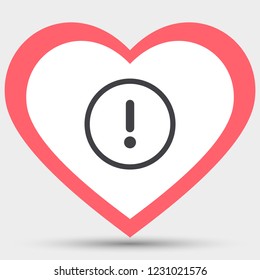 Information icon on white background