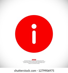 Information icon on white background
