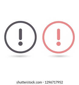Information icon on white background