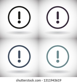 Information icon on white background