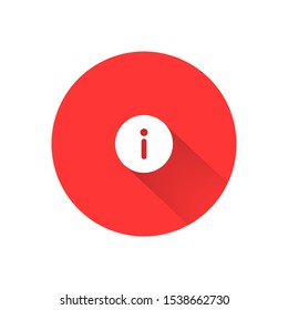 Information icon on white background . Lorem Ipsum Illustration design