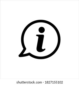 Information icon on white background