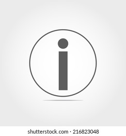 information icon on white background