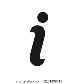 Information icon on white background. Vector illustration.