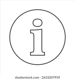 information icon on a white background.