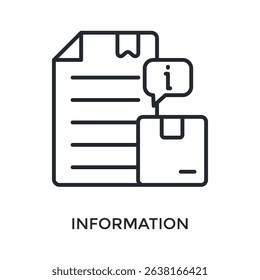 Information Icon Outline Style. Vector Illustration For Graphic Design