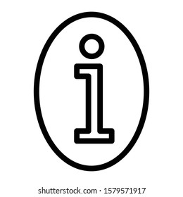 information icon outline vector design