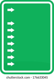 Information icon, pointer, dart, direction, way, route, course, movement, heading, panel empty, blank 
