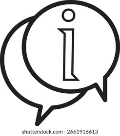 Icono de información que representa ayuda, guía o Asistencia general con fondo transparente