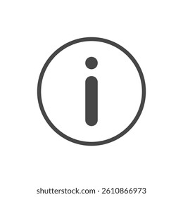 Information icon representing help, support, details, instructions, and guidance in flat vector design