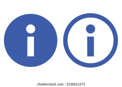 Information icon set. Guides and explanations. Vectors.