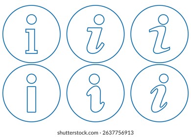information icon set. info button. info symbol flat style. Information icon collection.