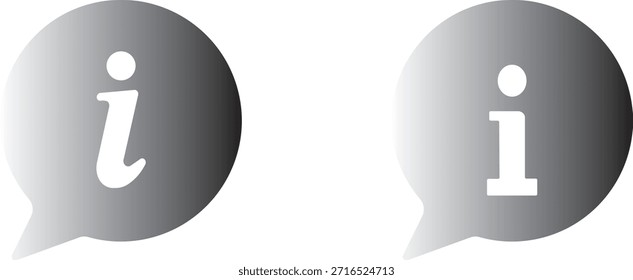 Conjunto de iconos de información. Botón de información. Símbolo de información estilo plano. Icono de información colección. Iconos de información Icono de información