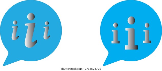 Conjunto de iconos de información. Botón de información. Símbolo de información estilo plano. Icono de información colección. Iconos de información Icono de información