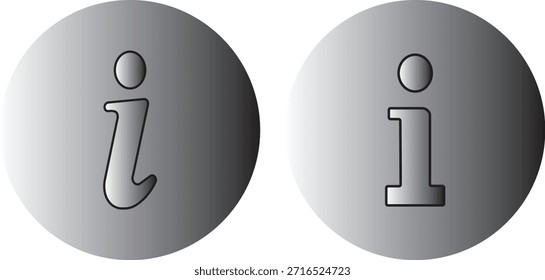 Conjunto de iconos de información. Botón de información. Símbolo de información estilo plano. Icono de información colección. Iconos de información Icono de información