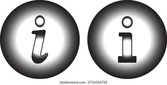 Conjunto de iconos de información. Botón de información. Símbolo de información estilo plano. Icono de información colección. Iconos de información Icono de información