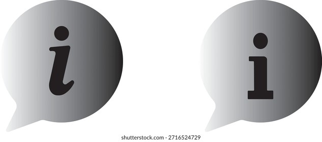Conjunto de iconos de información. Botón de información. Símbolo de información estilo plano. Icono de información colección. Iconos de información Icono de información