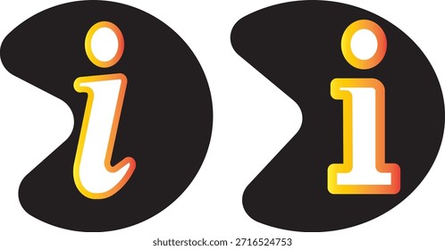 Conjunto de iconos de información. Botón de información. Símbolo de información estilo plano. Icono de información colección. Iconos de información Icono de información