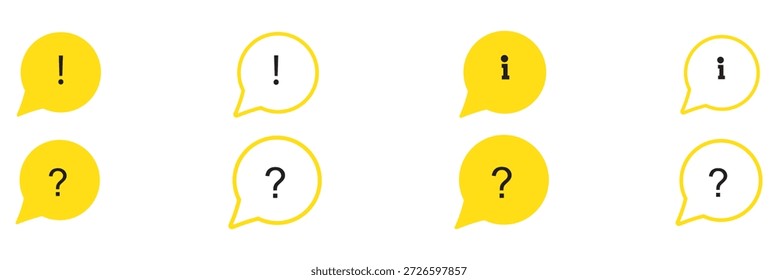 Conjunto de iconos de información. Botón de información. Símbolo de información estilo plano. Icono de información colección. Iconos de información Icono de punto Negro. Ayuda Logo. icono de Vector de conjunto simple