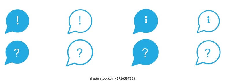 Conjunto de iconos de información. Botón de información. Símbolo de información estilo plano. Icono de información colección. Iconos de información Icono de punto Negro. Ayuda Logo. icono de Vector de conjunto simple