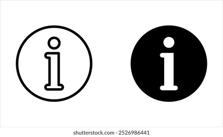 Conjunto de iconos de información. Ilustración de símbolo de icono de información y preguntas frecuentes sobre fondo blanco