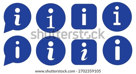 information icon set. . info symbol flat style. Information icon collection. Info icons Info Point Icon Black. Help Logo. Info simple set vector icon