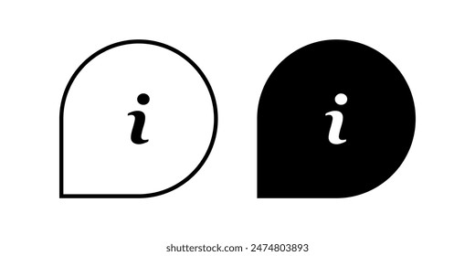 Information icon set. for mobile concept and web design. vector illustration