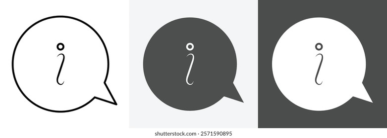 Information icon set vector art