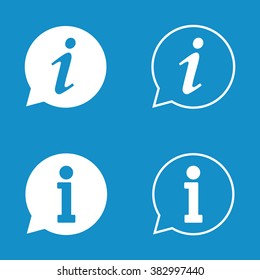 Information icon set . Vector illustration