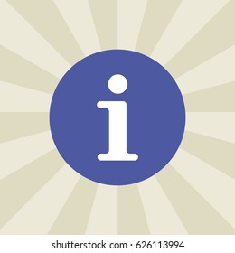information icon. sign design. background