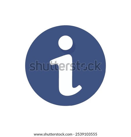 Information Icon. Information Sign Icon, Outline Vector Symbol Illustration. Info icon isolated in flat style. Set vector button for application and website.
