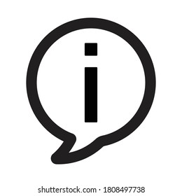 diseño vectorial de signo de icono de información
