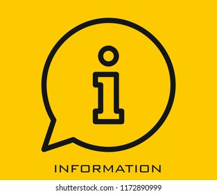 Information icon signs