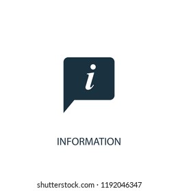 information icon. Simple element illustration. information concept symbol design. Can be used for web and mobile.
