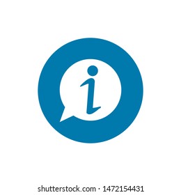 Information icon. Simple illustration isolated for graphic and web design.