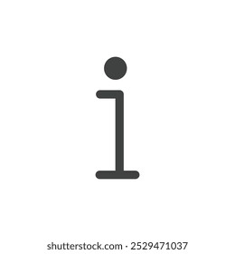 Ícone de informações símbolo de vetor simples