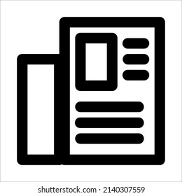 information icon for smart phones. instructions for use. simple icon design