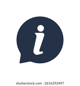 Information icon. Solid glyph series icon