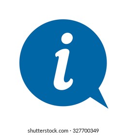 Information icon in speech bubble.