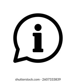 Information icon. Information, speech bubble symbol. Information, info. Vector illustration.