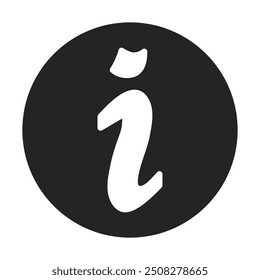Informationssymbol Stock, Vektorgrafik, flaches Design auf transparentem Hintergrund.